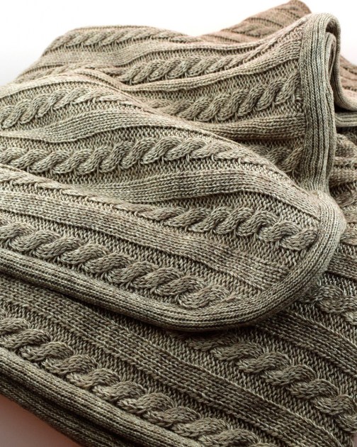 Вязаный плед