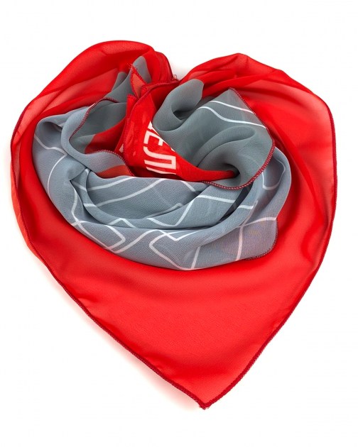 Косынка шифоновая с логотипом Дельта банк